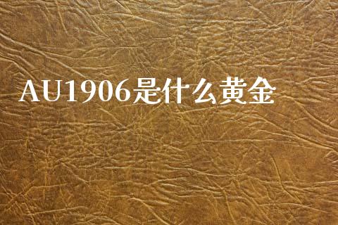 AU1906是什么黄金_理财百科_第1张_起点财经 AU1906是什么黄金_https://www.lansai.wang_理财百科_第1张