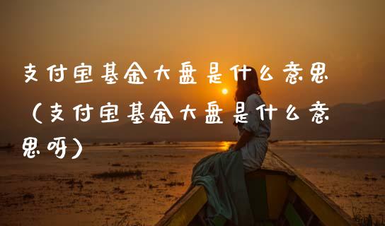 支付宝基金大盘是什么意思（支付宝基金大盘是什么意思呀）_https://www.lansai.wang_基金理财_第1张
