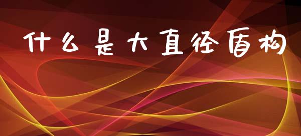 什么是大直径盾构_https://www.lansai.wang_股票问答_第1张