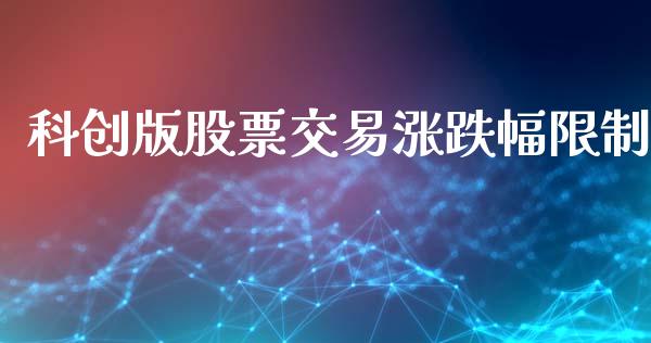 科创版股票交易涨跌幅限制_https://www.lansai.wang_期货行情_第1张