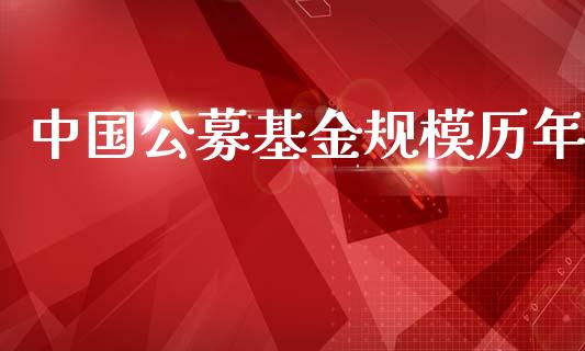 中国公募基金规模历年_https://www.lansai.wang_基金理财_第1张