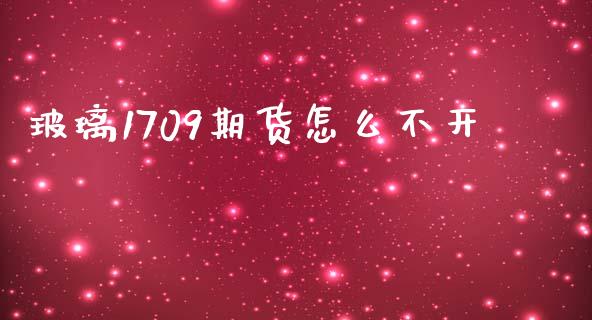 玻璃1709期货怎么不开_https://www.lansai.wang_基金理财_第1张