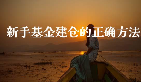 新手基金建仓的正确方法_https://www.lansai.wang_理财百科_第1张