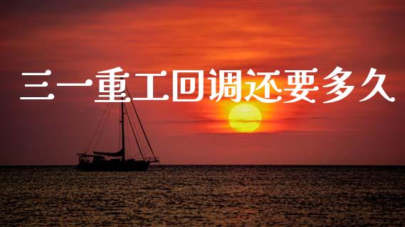 三一重工回调还要多久_https://www.lansai.wang_股票问答_第1张