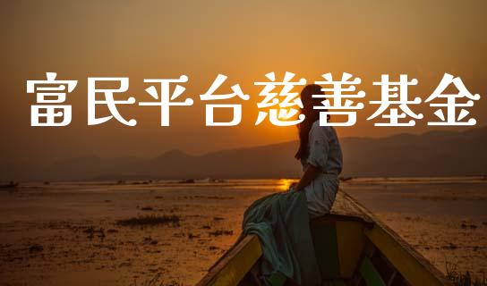 富民平台慈善基金_https://www.lansai.wang_基金理财_第1张