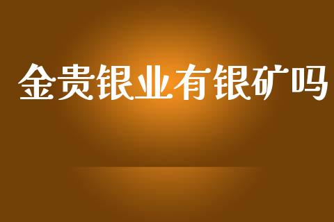 金贵银业有银矿吗_https://www.lansai.wang_恒生指数_第1张