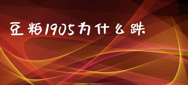 豆粕1905为什么跌_https://www.lansai.wang_股票问答_第1张