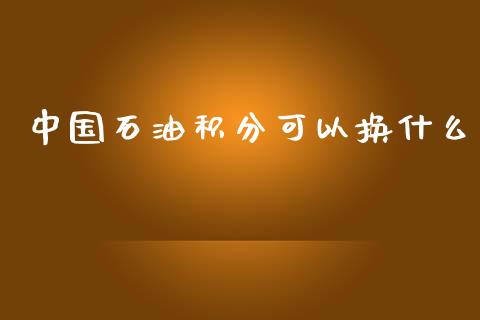 中国石油积分可以换什么_https://www.lansai.wang_期货学院_第1张