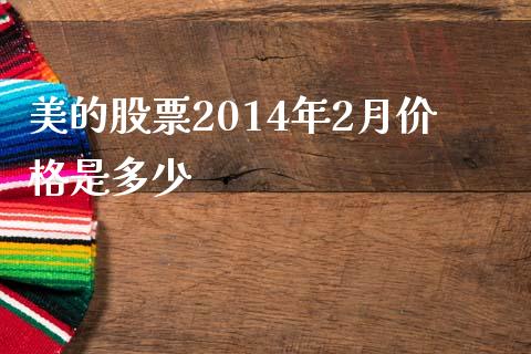 美的股票2014年2月价格是多少_https://www.lansai.wang_基金理财_第1张