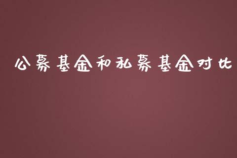 公募基金和私募基金对比_https://www.lansai.wang_基金理财_第1张