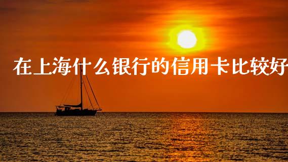 在上海什么银行的信用卡比较好_https://www.lansai.wang_期货资讯_第1张