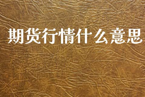 期货行情什么意思_https://www.lansai.wang_期货行情_第1张