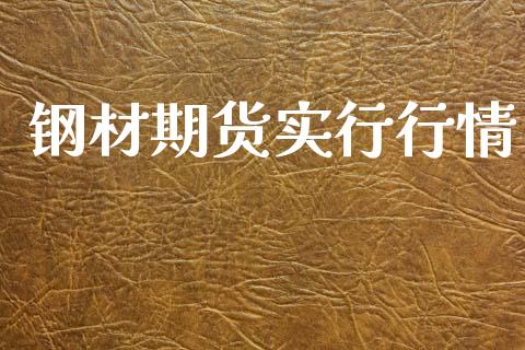 钢材期货实行行情_https://www.lansai.wang_期货资讯_第1张