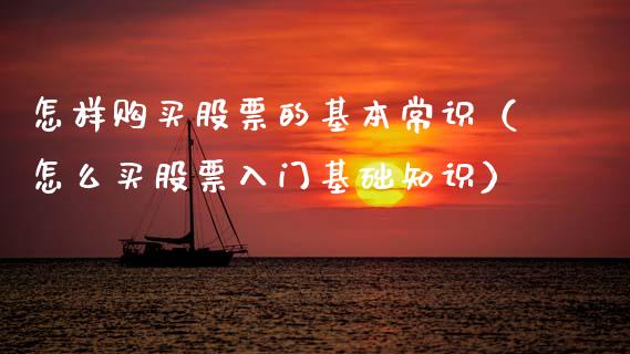 怎样购买股票的基本常识（怎么买股票入门基础知识）_https://www.lansai.wang_股票问答_第1张
