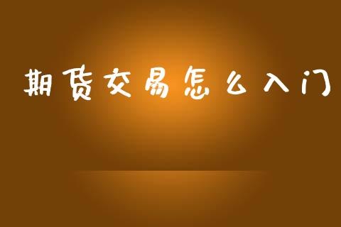 期货交易怎么入门_https://www.lansai.wang_股指期货_第1张