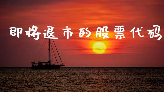 即将退市的股票代码_https://www.lansai.wang_基金理财_第1张