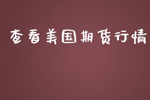 查看美国期货行情_https://www.lansai.wang_期货行情_第1张